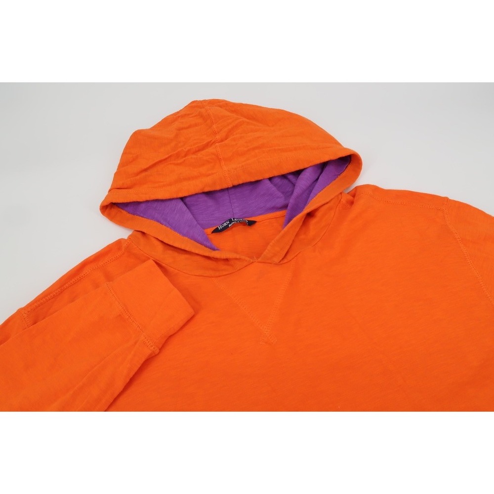 Clemson Tigers Hoodie Horn Legend Long Sleeve Pullover Orange Purple Mens‎ Large